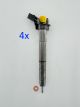 4X INJEKTOR 0445116030 0986435360 03L130277 VW PIEZO 2,0 TDi 